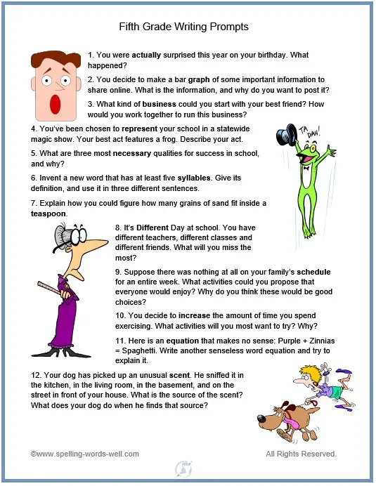 5th grade writing examples 5th grade writing examples image