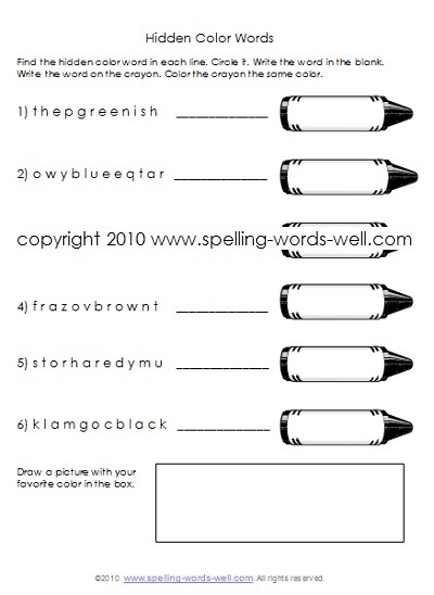 Spelling homework activity ideas