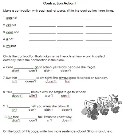 Third Grade Worksheets for Fun Spelling Practice