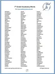 240 7th grade vocabulary words - pg 1