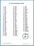 2nd grade spelling bee words 23