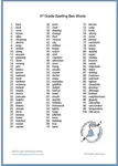 3rd Grade Spelling Bee Words