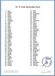 5th Grade Spelling Bee Words