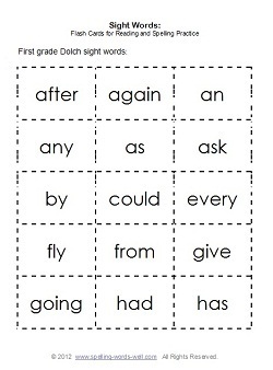 Sight word again