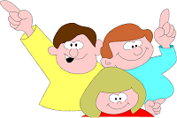 3 students raising their hands