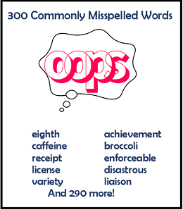 300 Commonly Misspelled Words