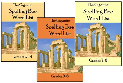 Gigantic Spelling Bee Word Lists