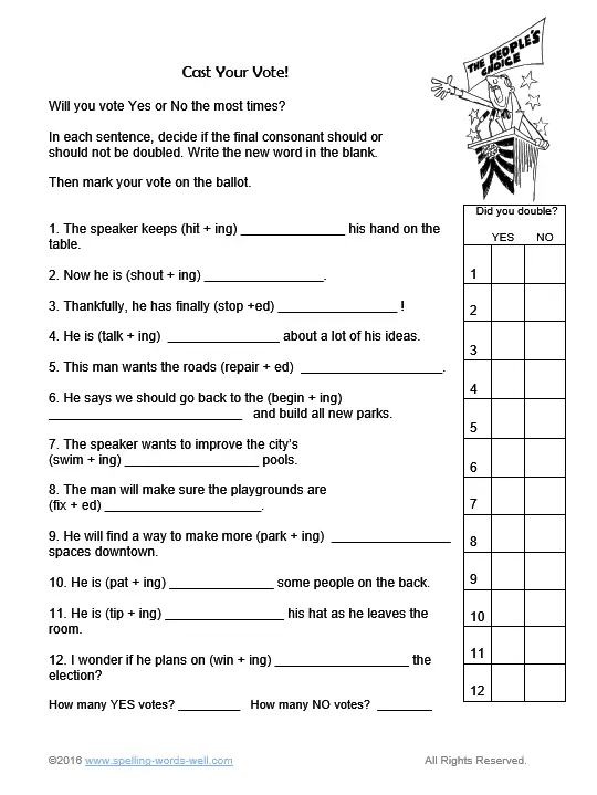 3rd Grade Worksheets for Fun Spelling Practice!