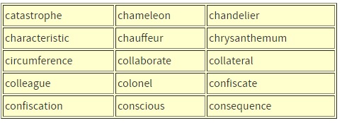 12th Grade Spelling Word List Hard spelling words, Spelling words, 12th grade spelling words
