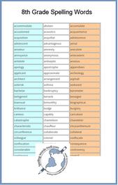 8th Grade Spelling Words To Challenge Your Students