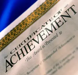 certificate of achievement