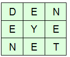 magic word square example