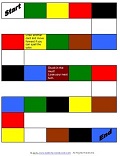 Elementary spelling games - Color Land game board