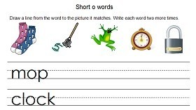 first grade phonics worksheet