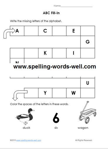 free printable kindergarten worksheets with the abcs