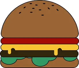 Hamburger, from our Word Sandwich game, from our collection of fun spelling games at www.spelling-words-well.com