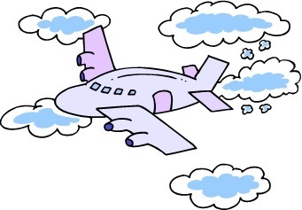 Airplane in the clouds, from our easy crossword puzzle featuring homophones. Find lots more easy #crosswordsforkids at www.spelling-words-well.com