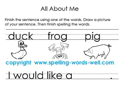 literacy worksheet