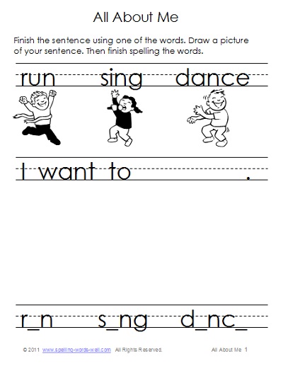 Spelling Activity Worksheets Year 1<br/> Spelling Activity Worksheets Year 1<br/>