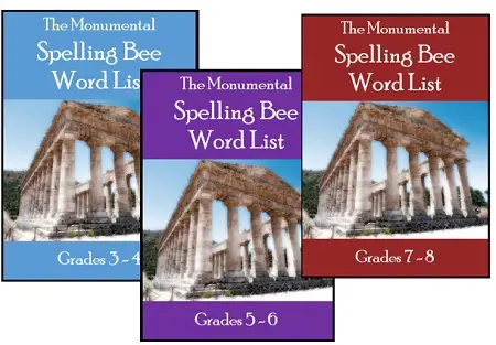 Monumental Spelling Bee Word Lists