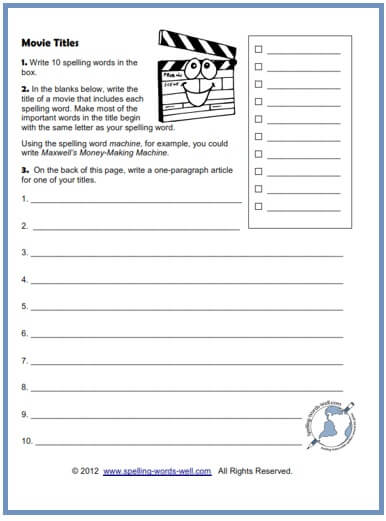 grade 6 creative writing worksheets