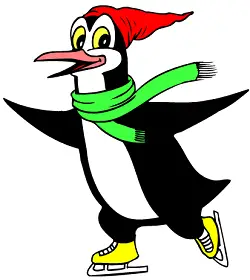 Skating penguin