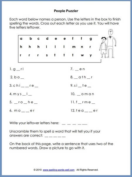 Second Grade Worksheets for Language-Learning Fun