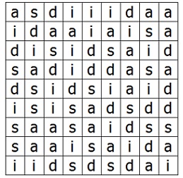 word search puzzle with the word SAID