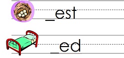 worksheet with short vowels