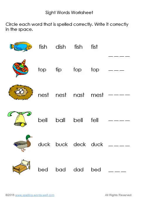 Level 3 – Sight Word Matching Game – Spelling Success