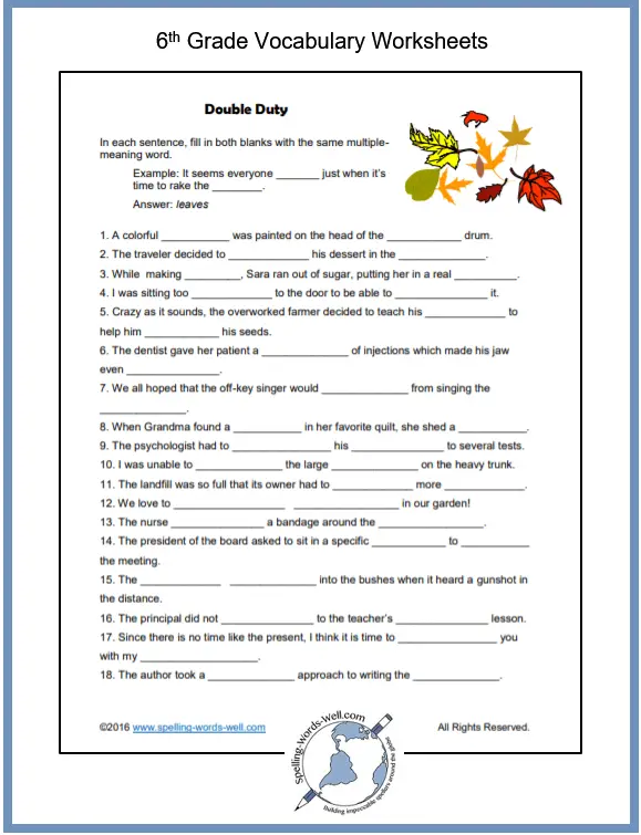 sixth-grade-vocabulary-worksheets