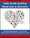 Sixth Grade Spelling Words and Activities