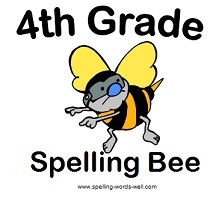 4th Grade Spelling Bee - free clip art image from #spellingwordswell