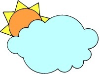 sun and cloud - antonym cw puzzle