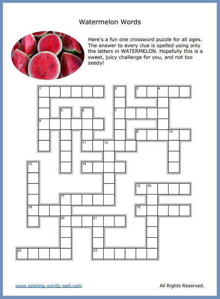 Words to Help You Solve Almost Any Crossword Puzzle