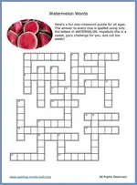 a crossword puzzle free for your home or classroom
